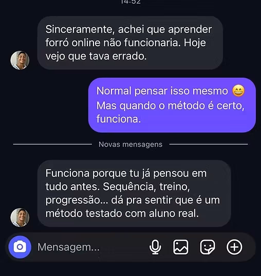 Depoimento de aluno