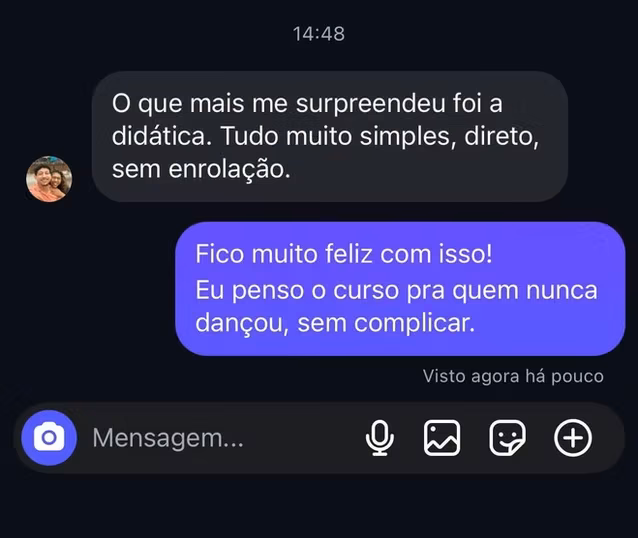 Depoimento de aluno